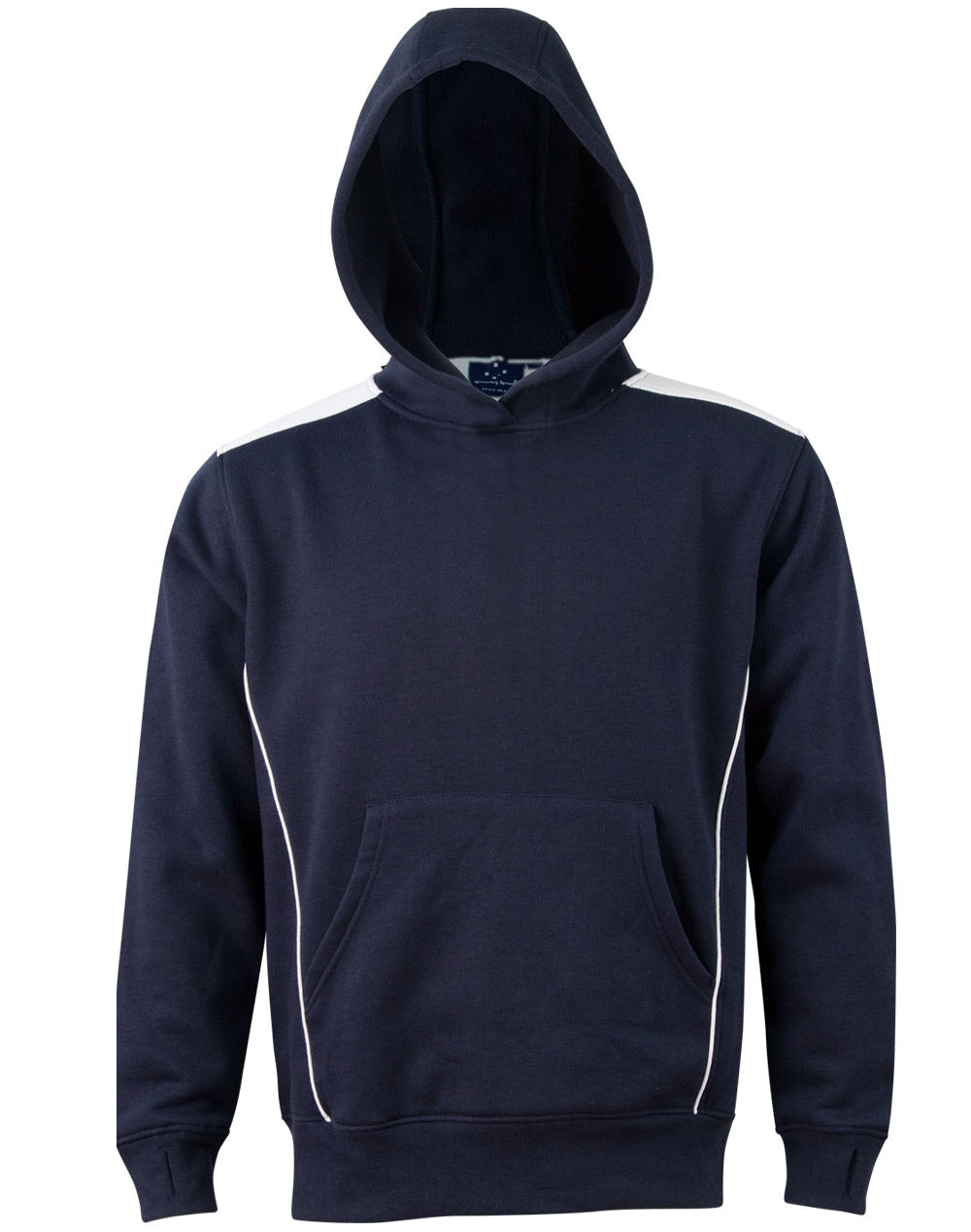 Croxton Hoodie Kid's - Navy/White - Front