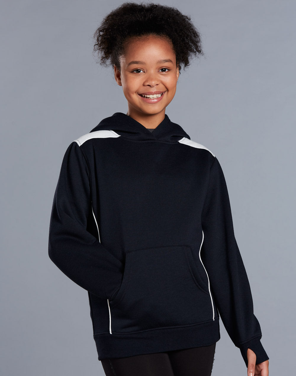 Croxton Hoodie Kid's - Navy/White - Model