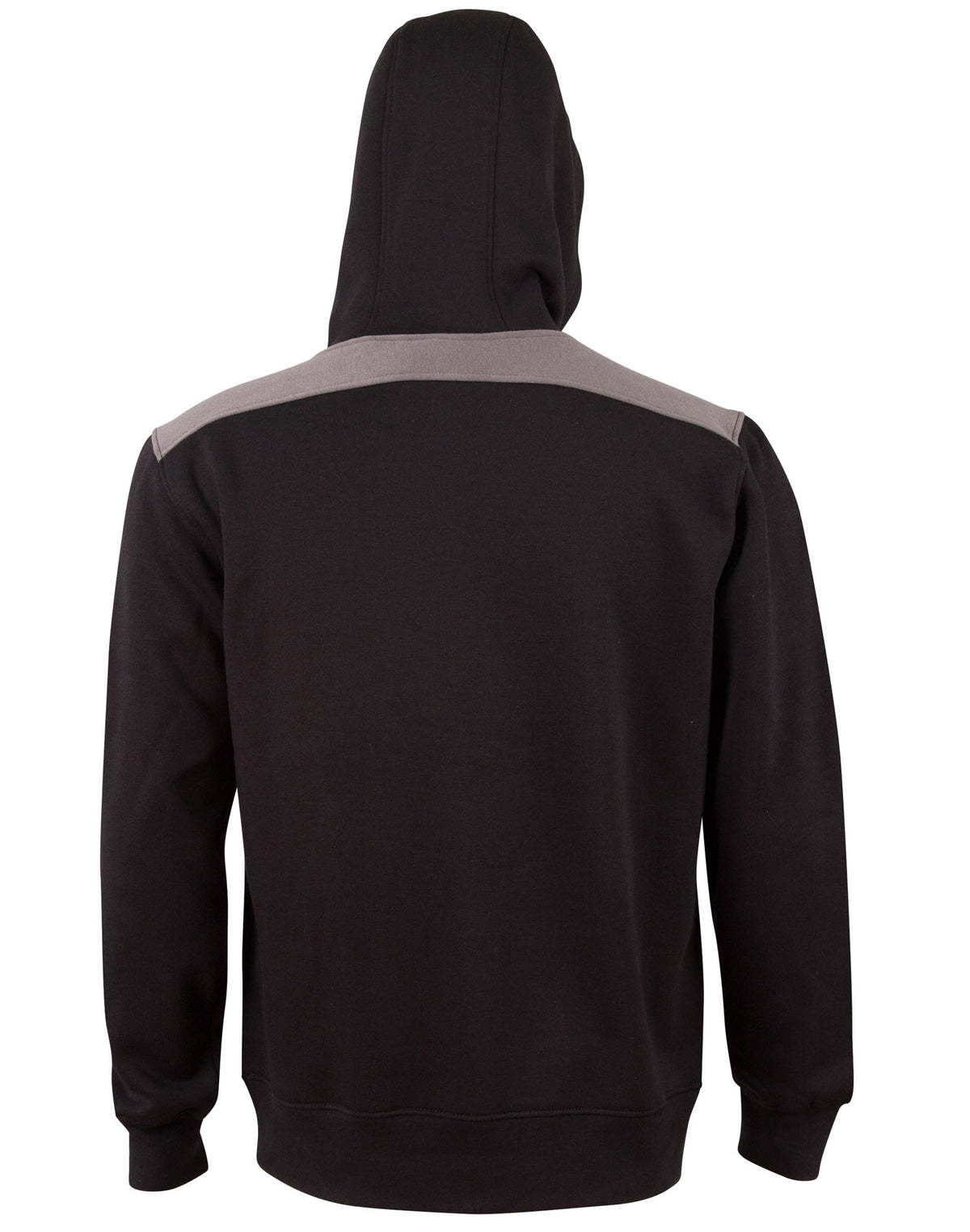 Croxton Hoodie Adult Unisex - Black/Ash - Back