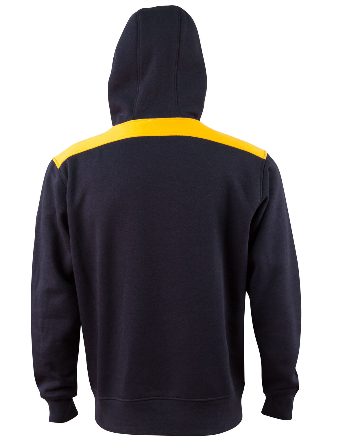 Croxton Hoodie Adult Unisex - Navy/Gold - Back