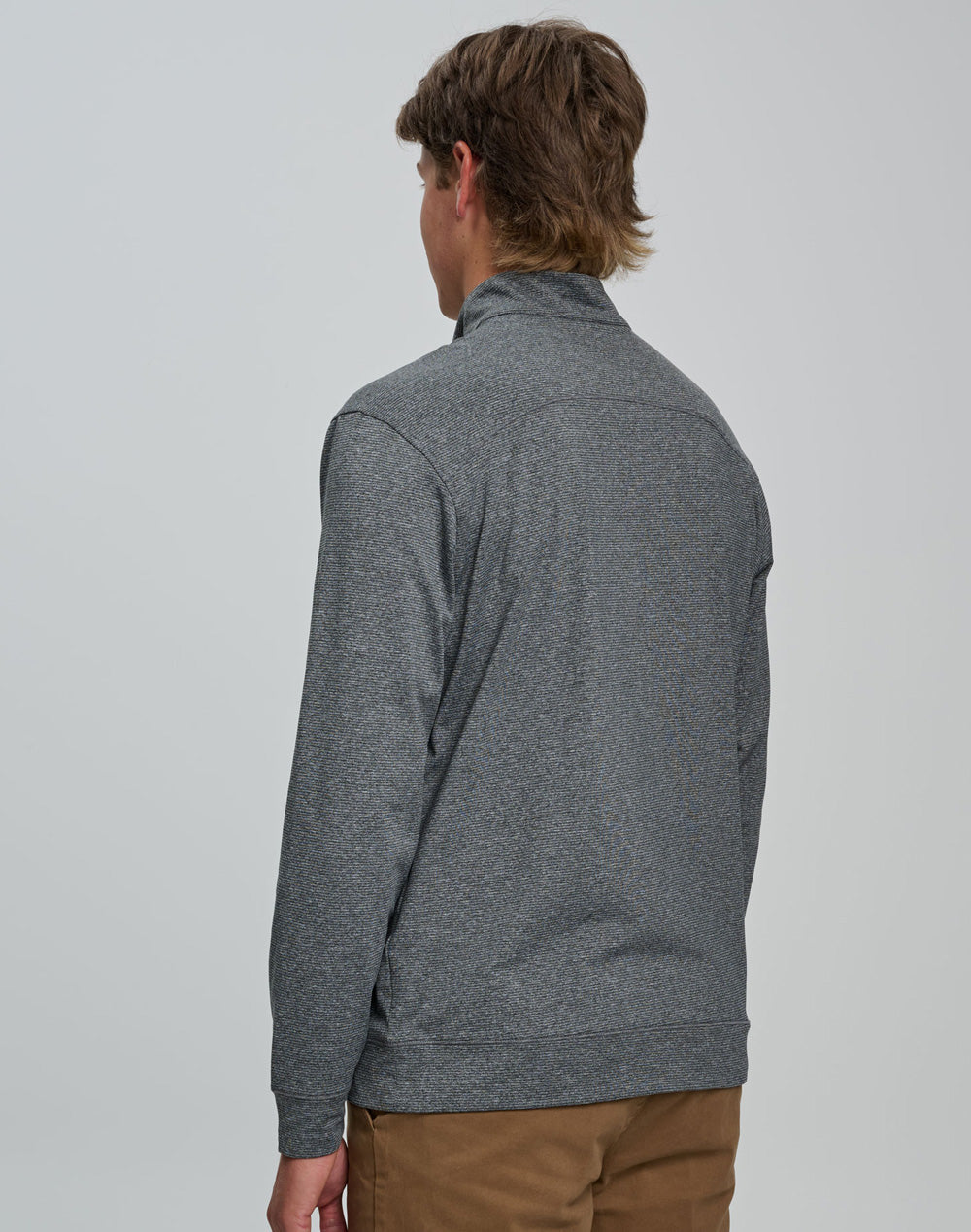 Ultimate Half Zip Long Sleeve Sweat Top- Mens - view