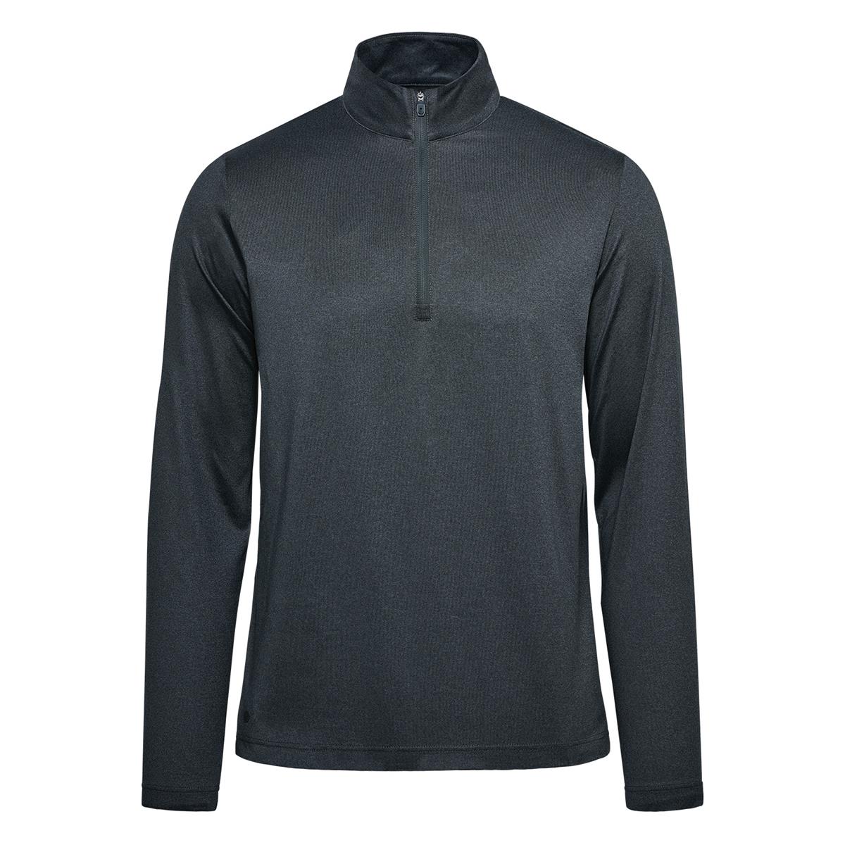 Men's Volante H2X-DRY 1/4 Zip Pullover - Charcoal Heather - Front