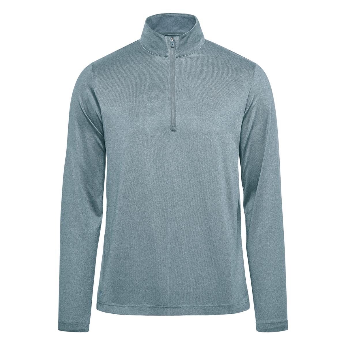 Men's Volante H2X-DRY 1/4 Zip Pullover - Retro Blue Heather - Front