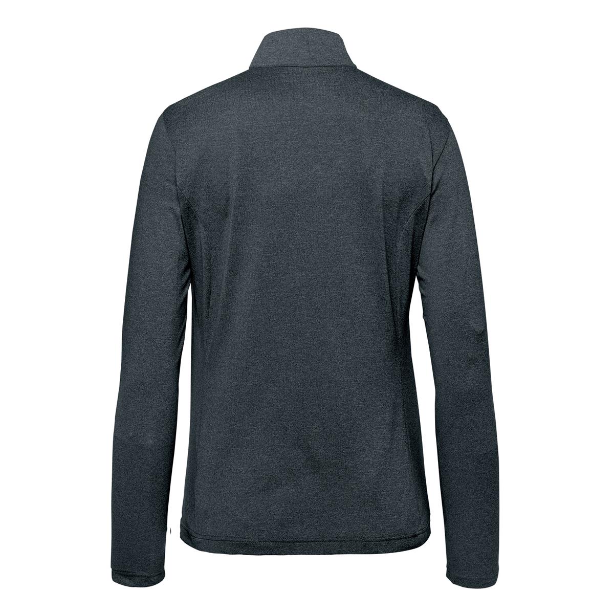 Women's Volante H2X-DRY 1/4 Zip Pullover - Charcoal Heather - Back