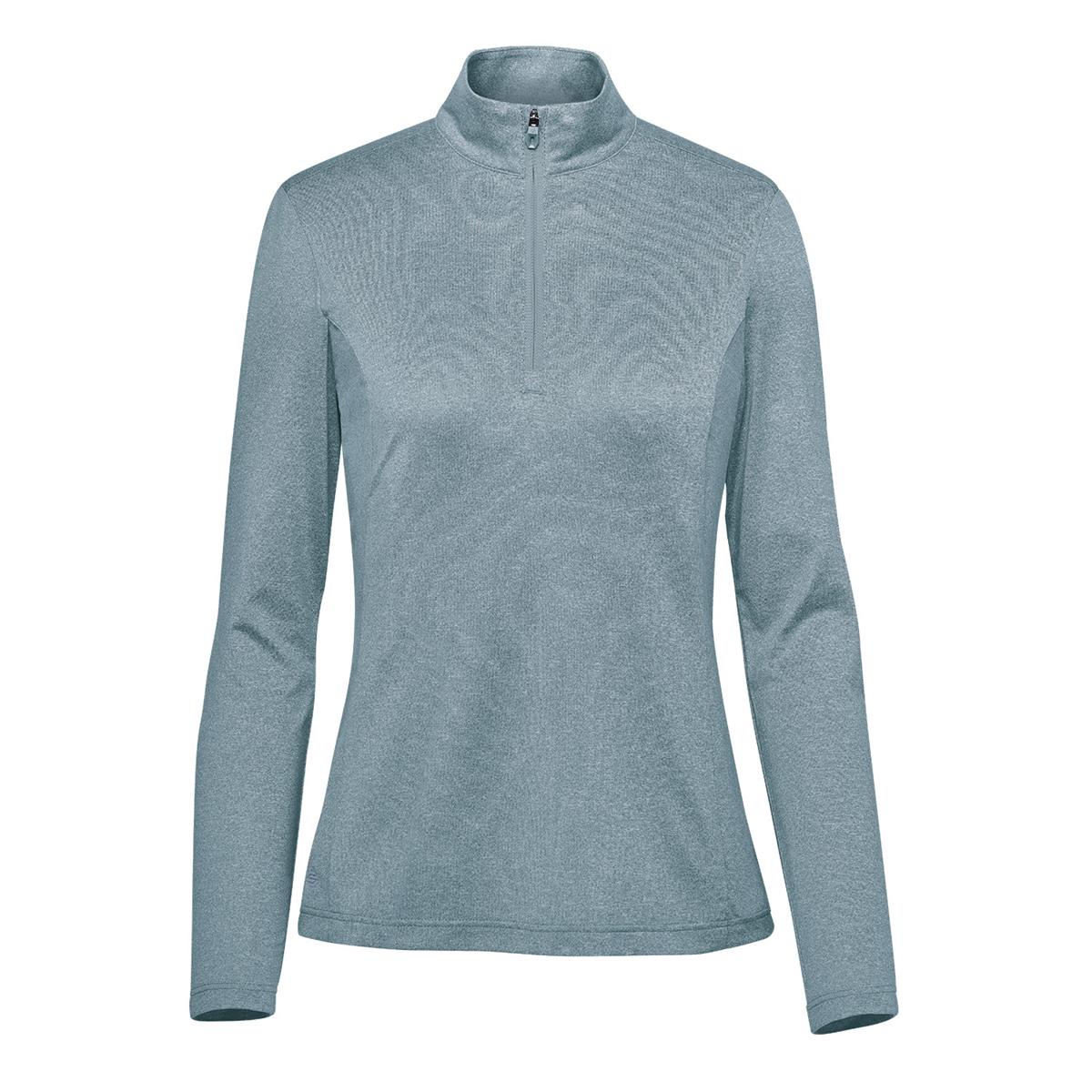 Women's Volante H2X-DRY 1/4 Zip Pullover - Retro Blue Heather - Front