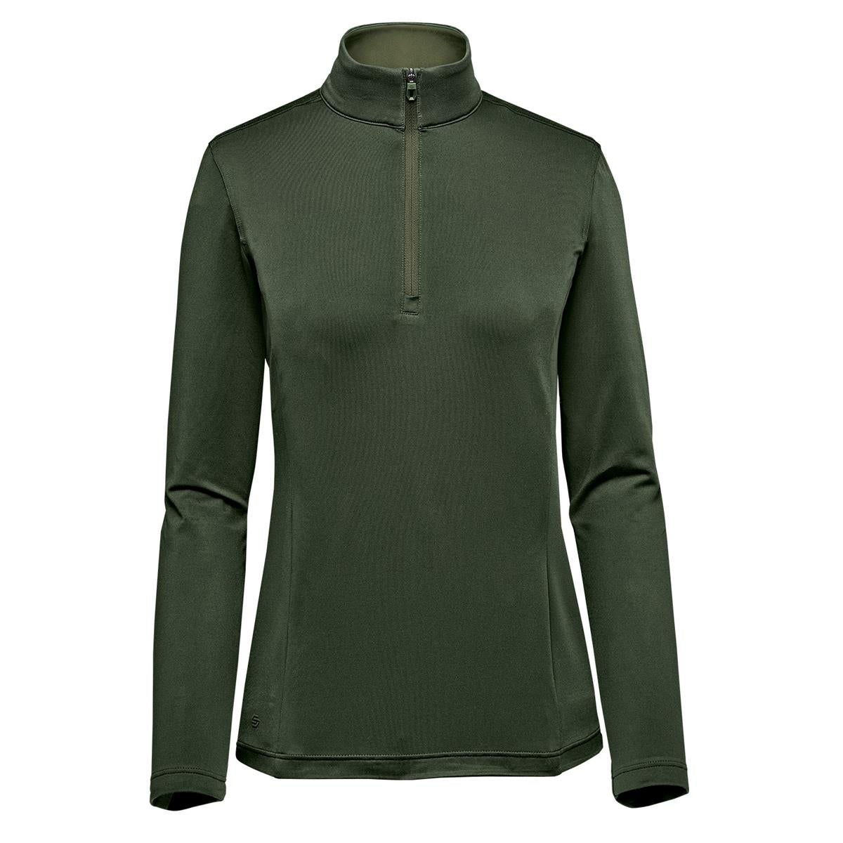 Women's Zermatt 1/4 Zip Pullover - Cypress / Chive - Front