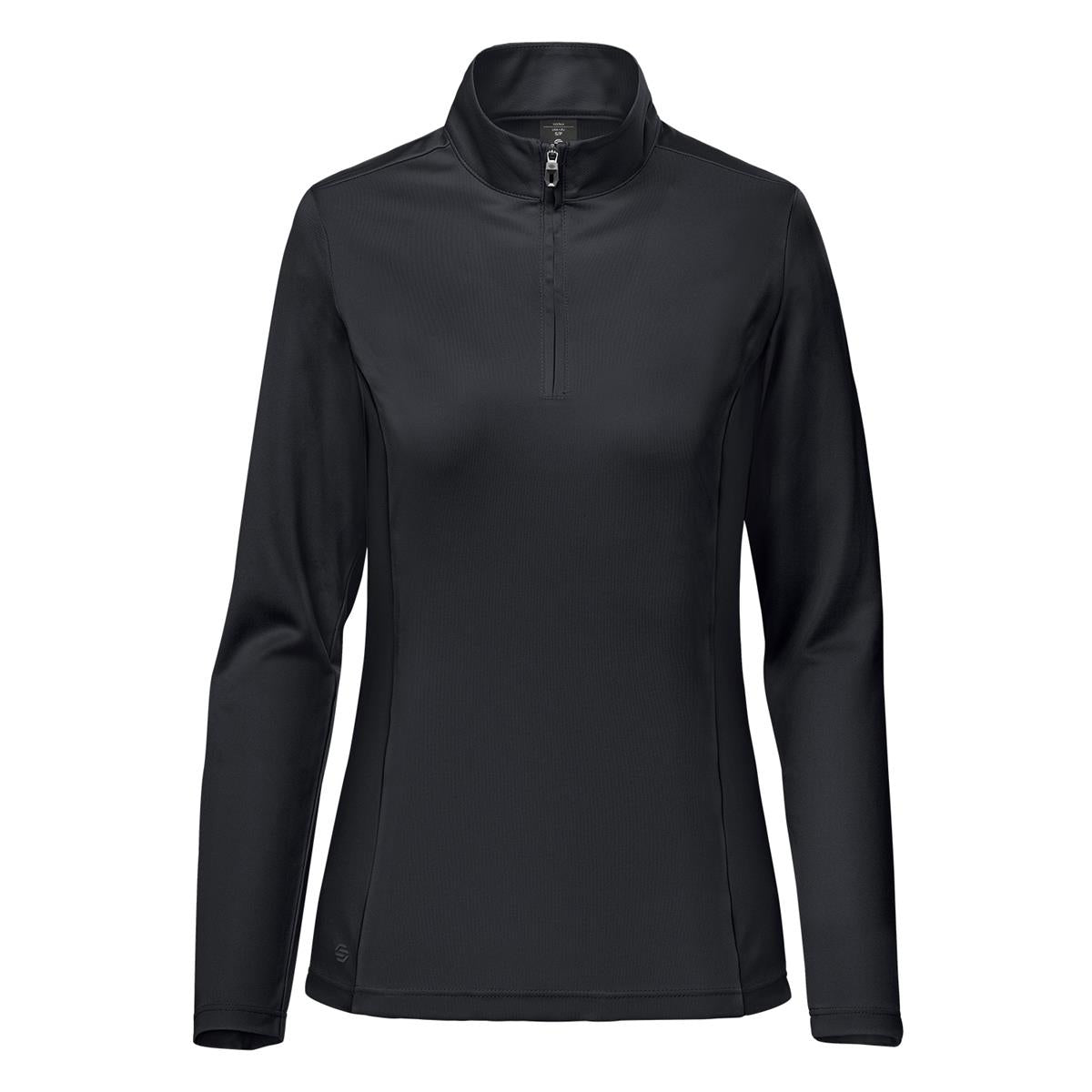 Women's Monterey 1/4 Zip Pullover - Black - Front