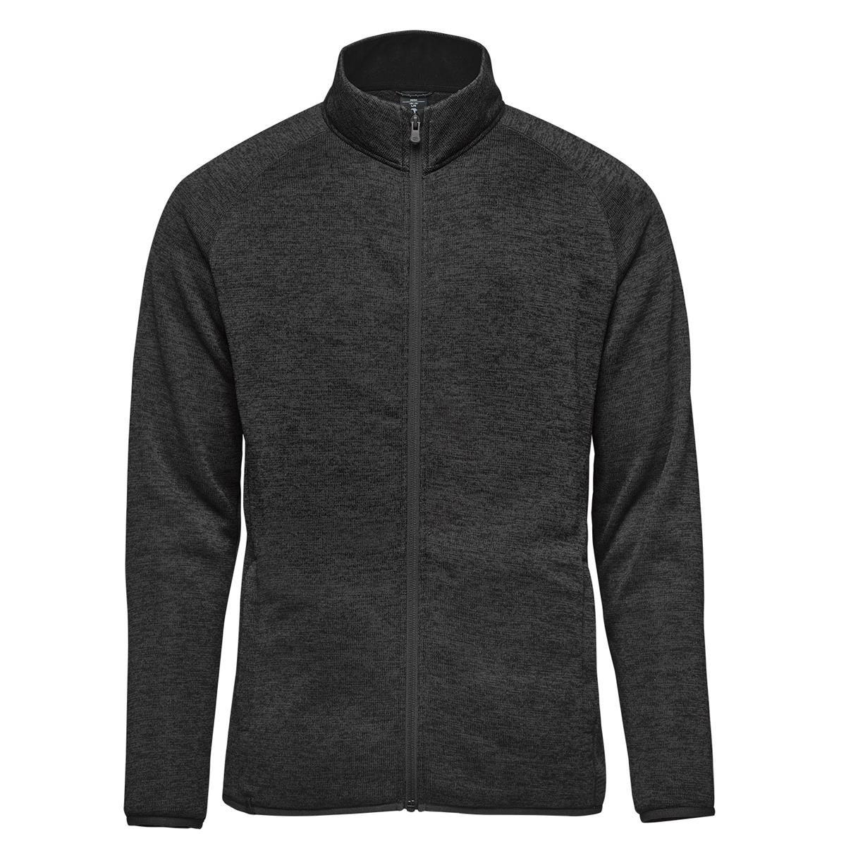 Men's Yosemite Full Zip Fleece Jacket - Black Heather - Front