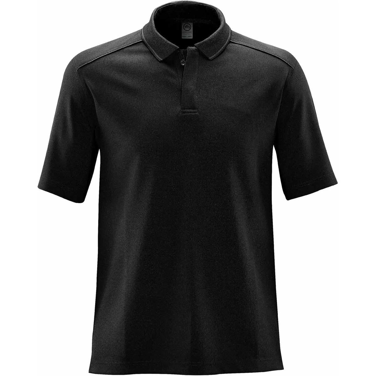 Men's Endurance HD Polo - Black / Dolphin - Front