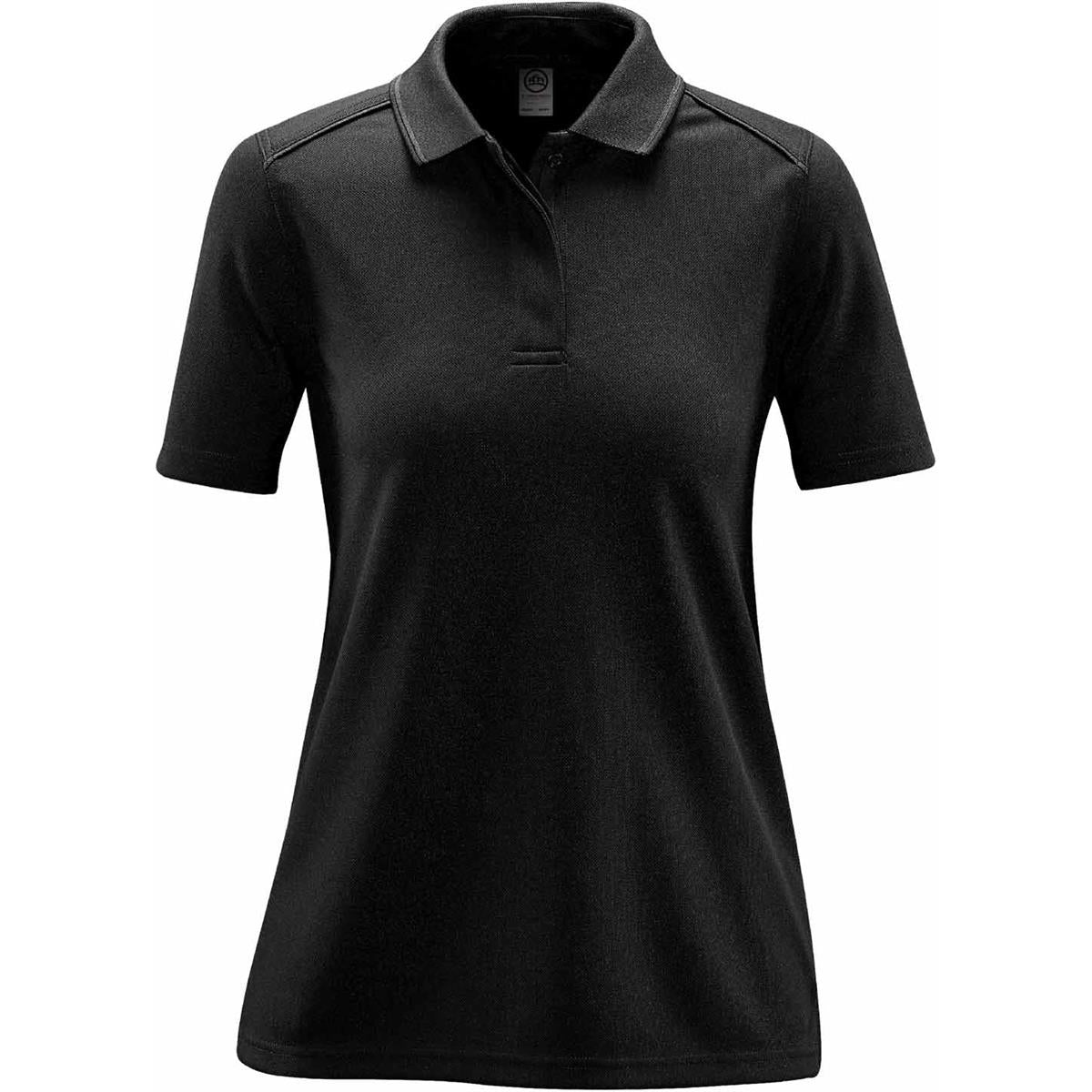 Women's Endurance HD Polo - Black / Dolphin - Front