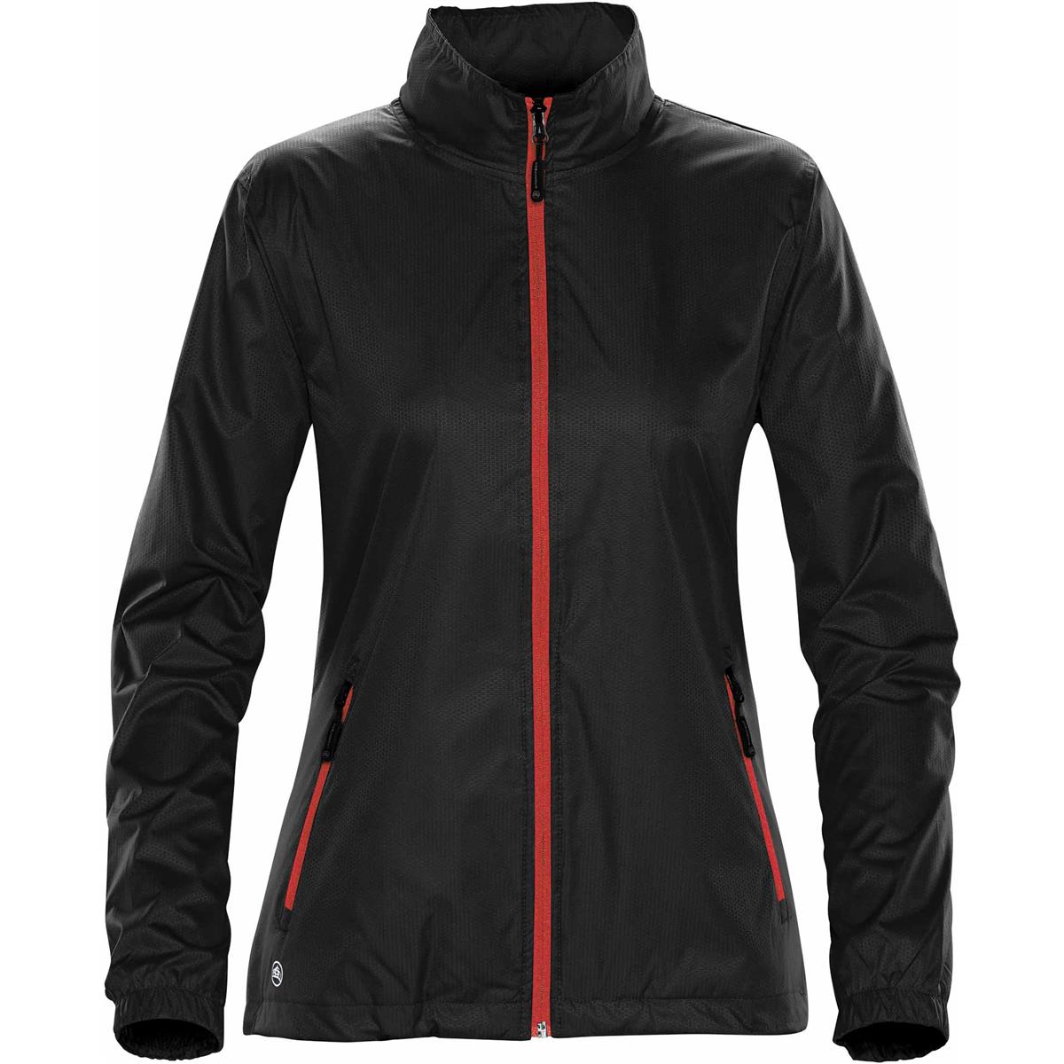 Women's Axis Shell - Black / Sport Red - Front