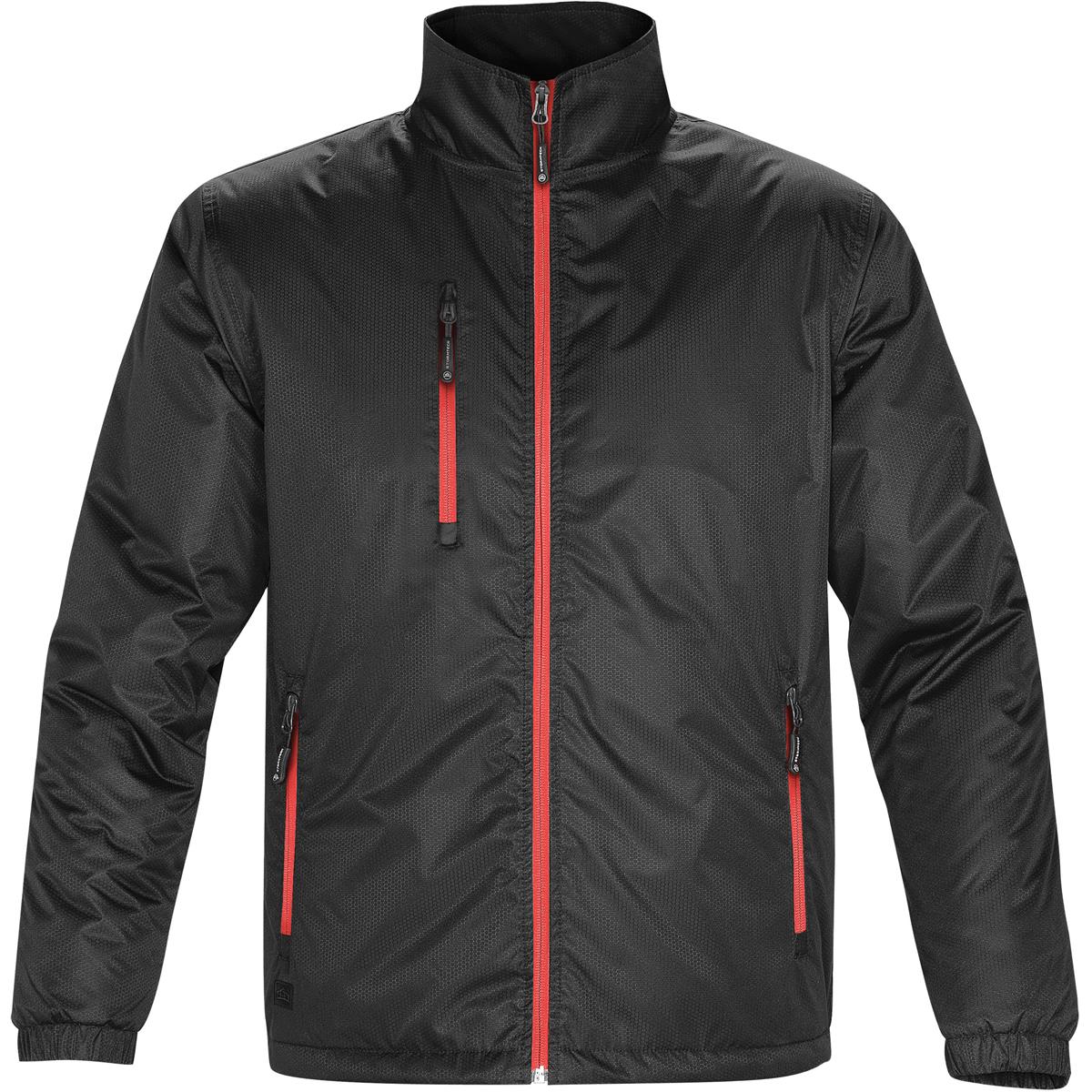 Men's Axis Thermal Jacket - Black / Sport Red - Front