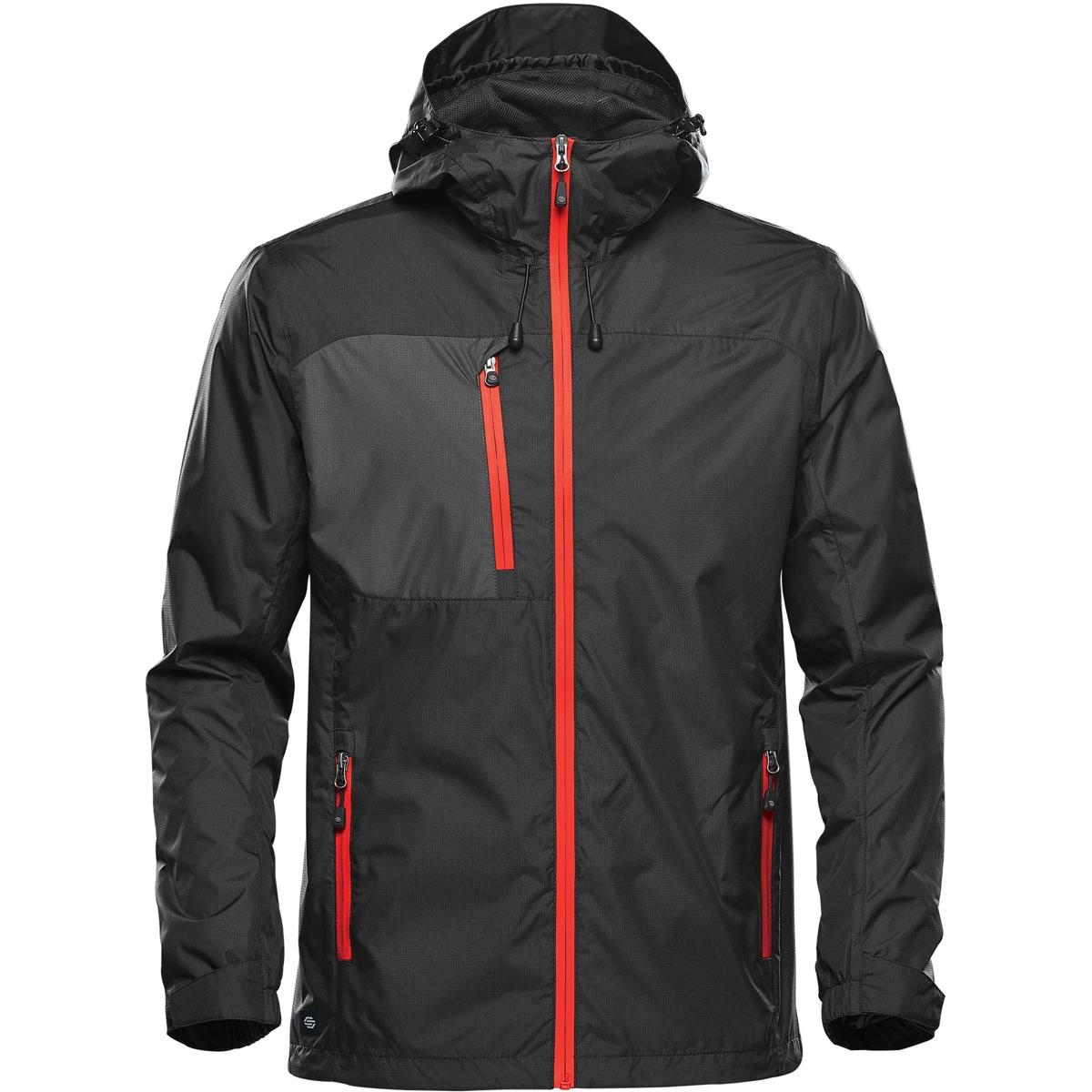 Men's Olympia Shell - Black / Bright Red - Front