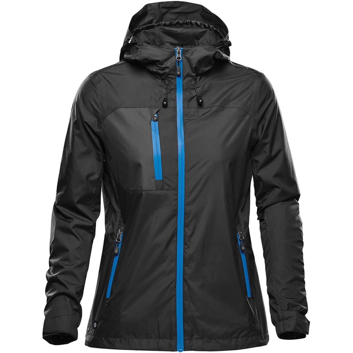 Women's Olympia Shell - Black / Azure Blue - Front