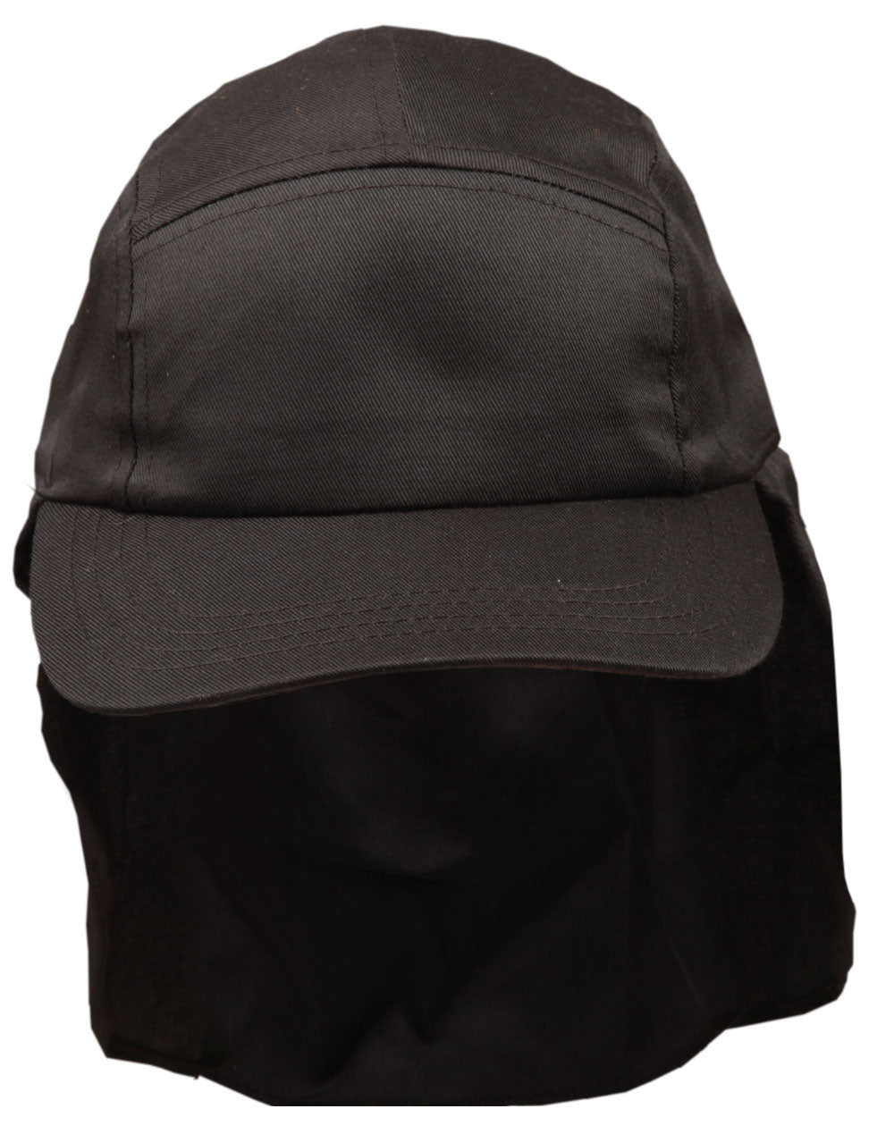 Kids Poly Cotton Legionnaire - Black - Front