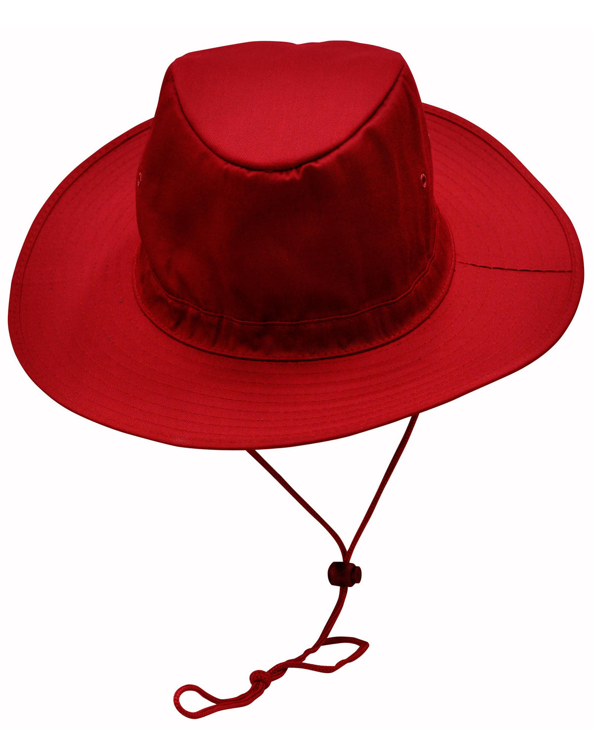 Slouch Hat With Break-away Clip Strap - Red - Front