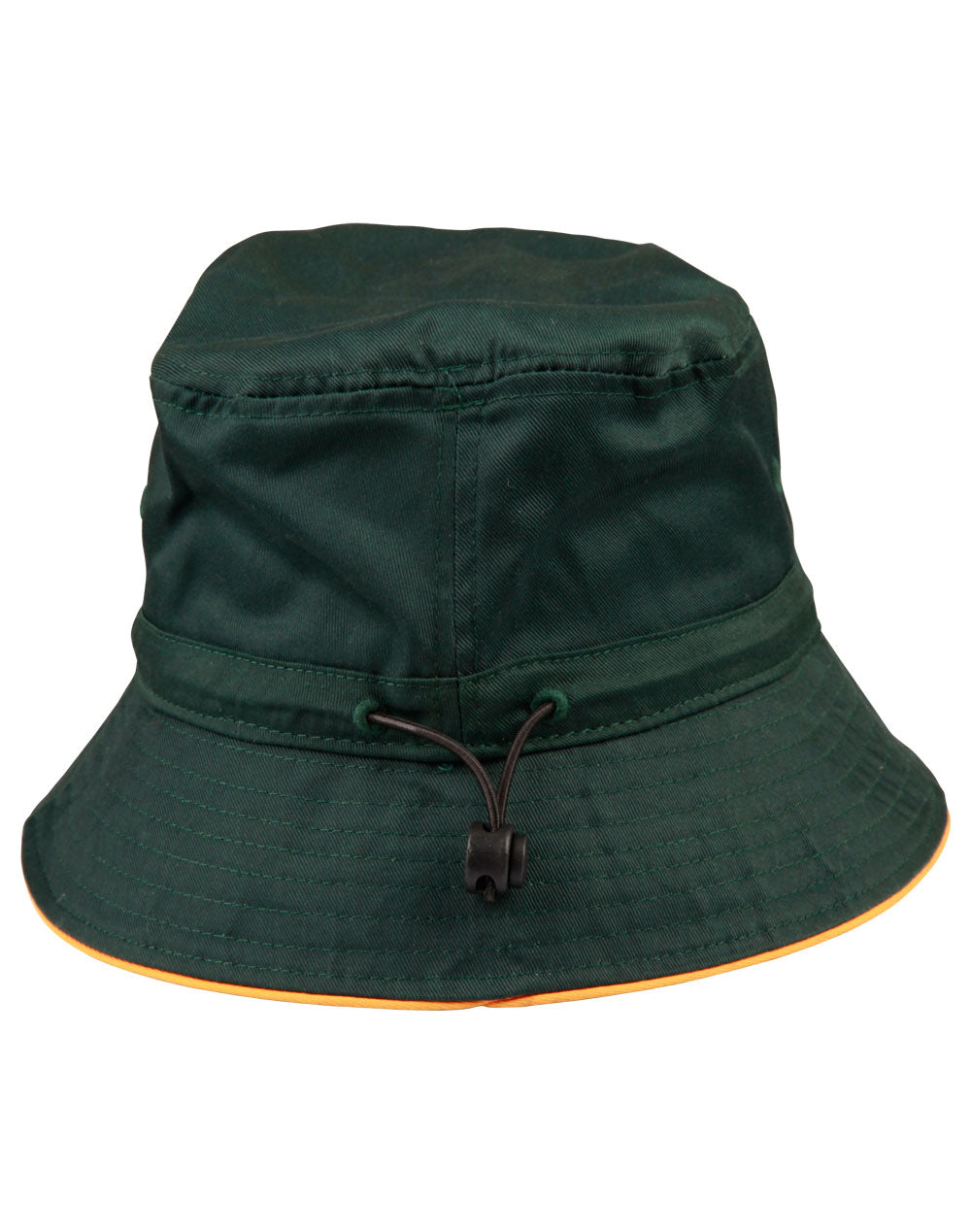 Sandwich Bucket Hat with Toggle - Bottle/Gold - Back