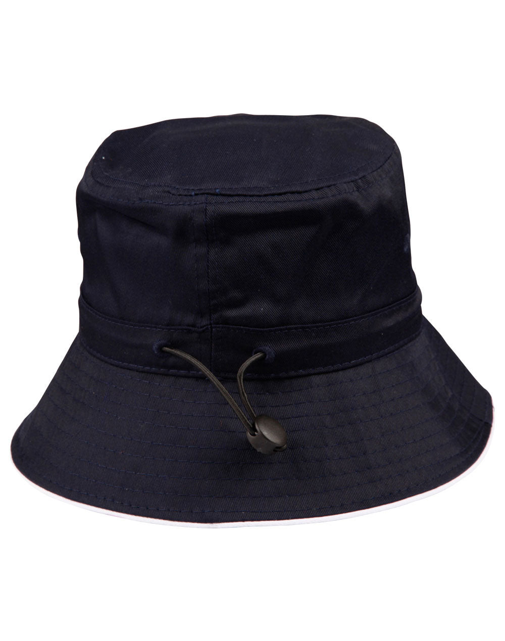 Sandwich Bucket Hat with Toggle - Navy/White - Back