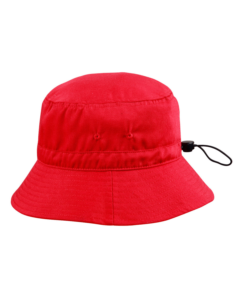 Bucket Hat With Toggle - Red - View
