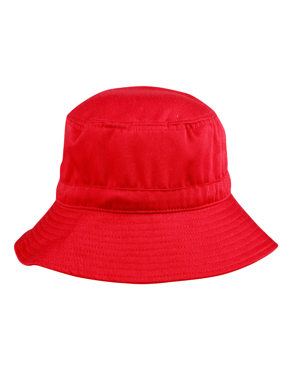Bucket Hat With Toggle - Red - Front