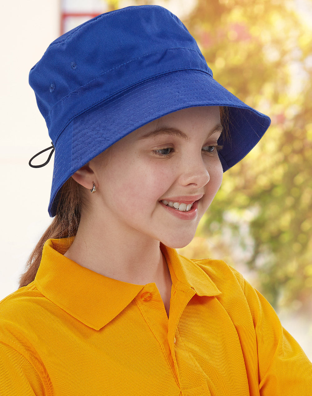 Bucket Hat With Toggle - view