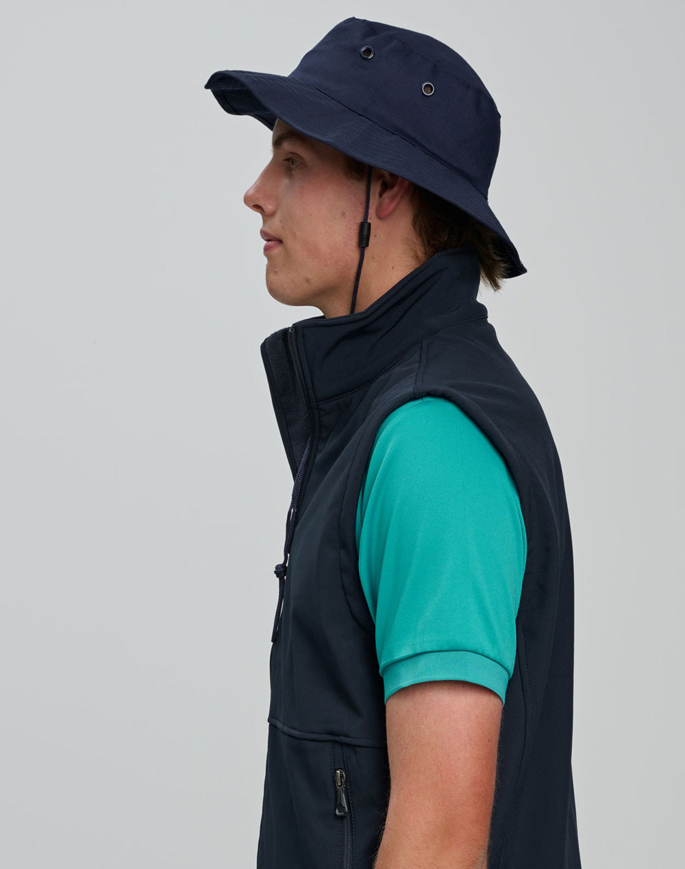 Surf Hat With Break-away Strap - Navy - View