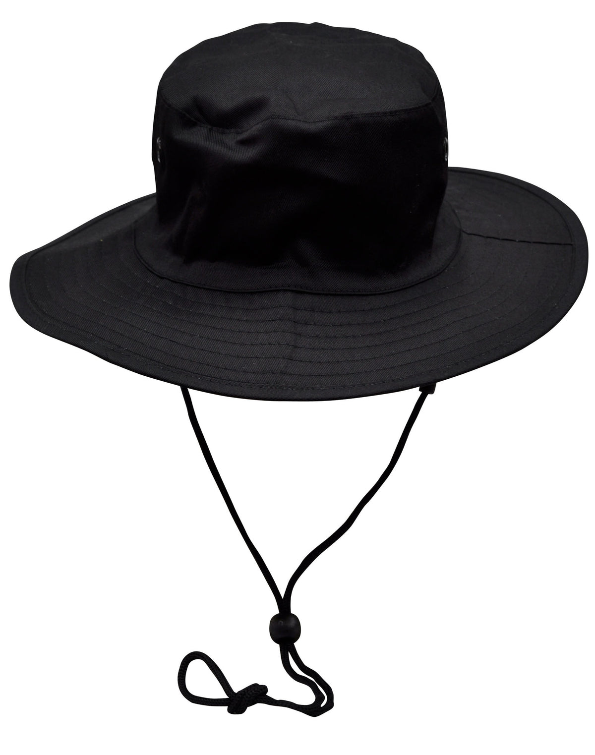 Surf Hat With Break-away Strap - Black - Front
