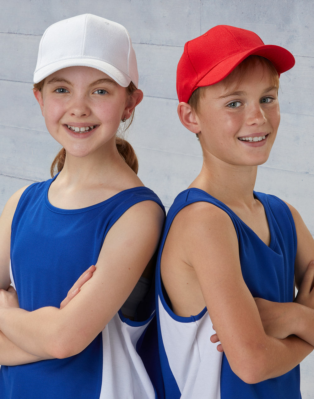 Kids Brushed Cotton Cap - White - View