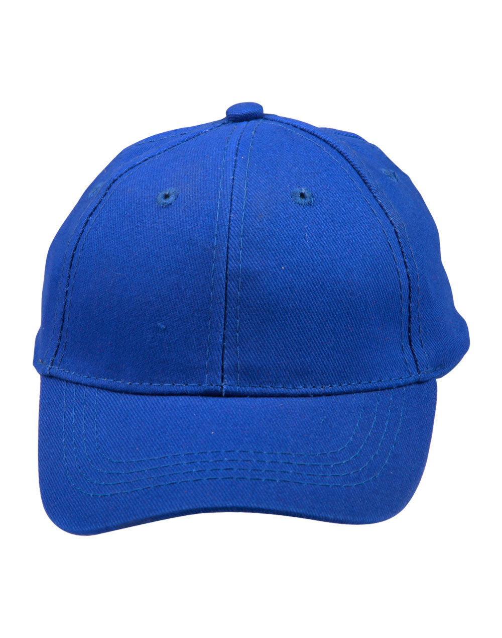 Kids Brushed Cotton Cap - Royal - Front