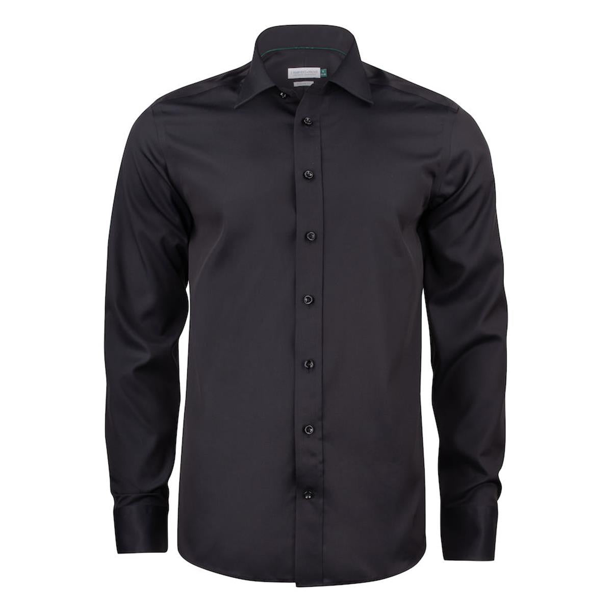 Green Bow 01 Men's Shirt - Black - Front