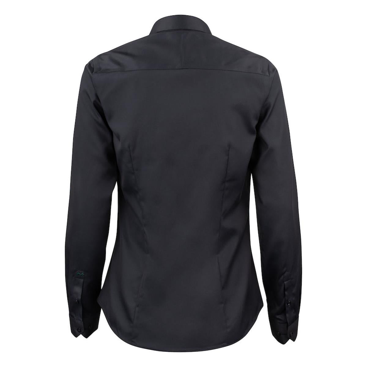 Green Bow 01 Women's Shirt - Black - Back