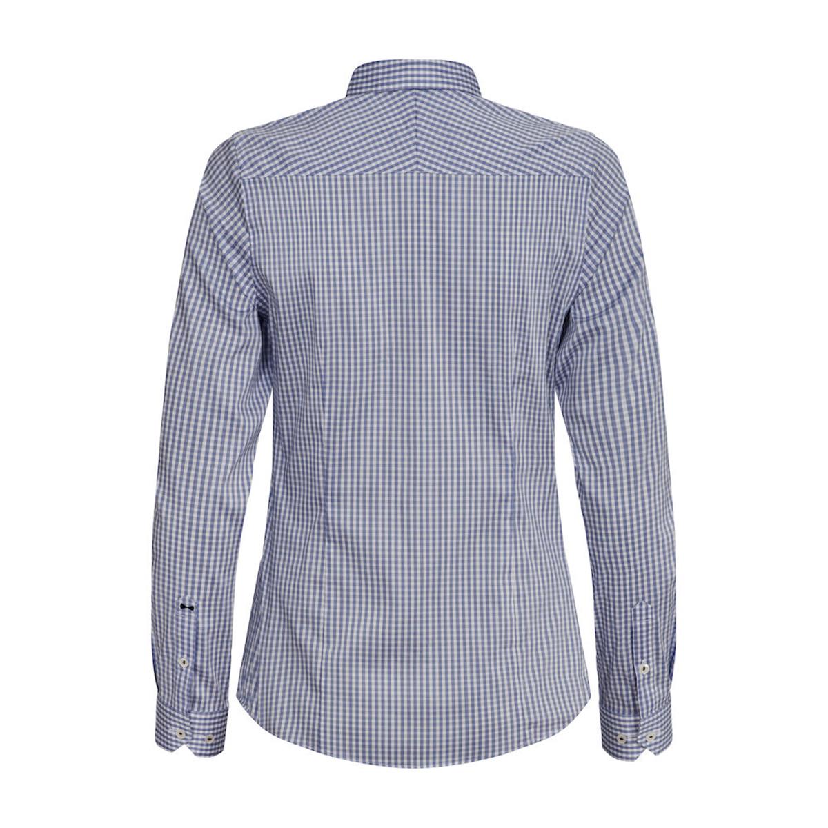 Yellow Bow 53 Women's Shirt - Navy Check - Back