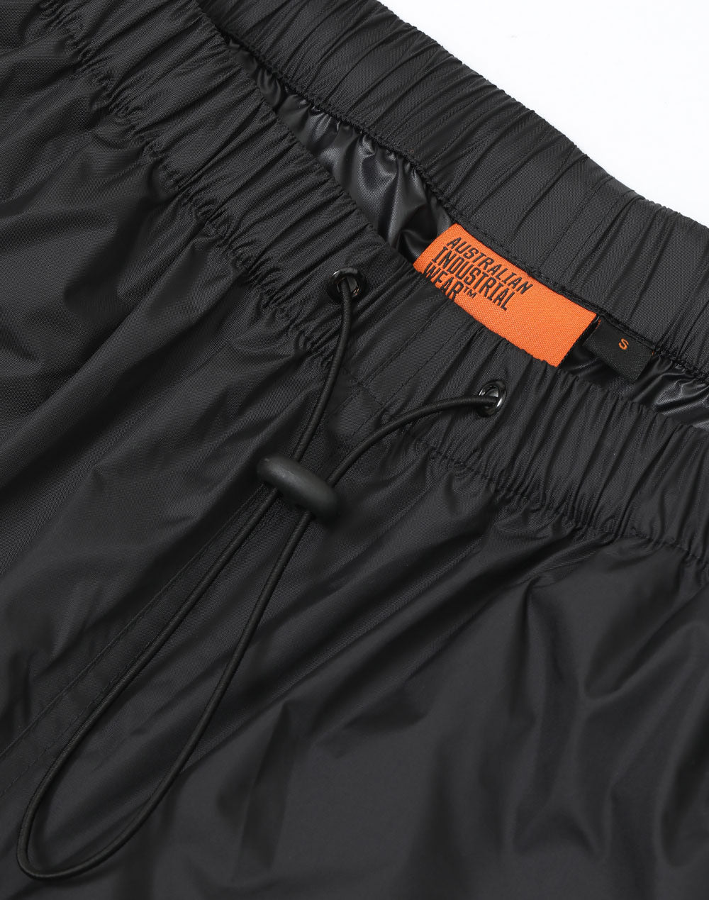 Light Weight Nylon Waterproof Rain Pants - Black - View