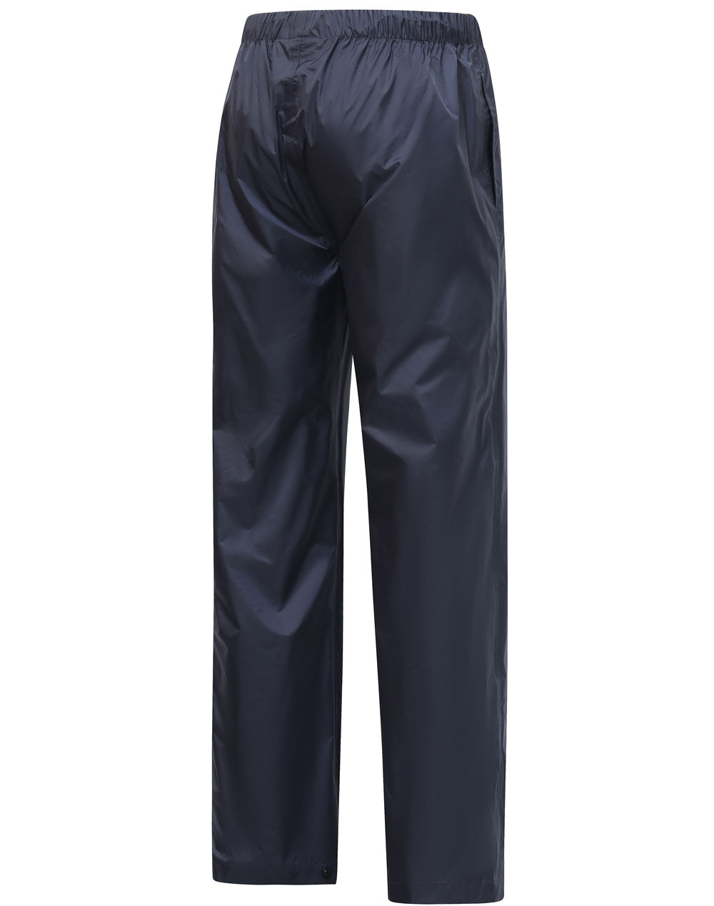 Light Weight Nylon Waterproof Rain Pants - Navy - Back