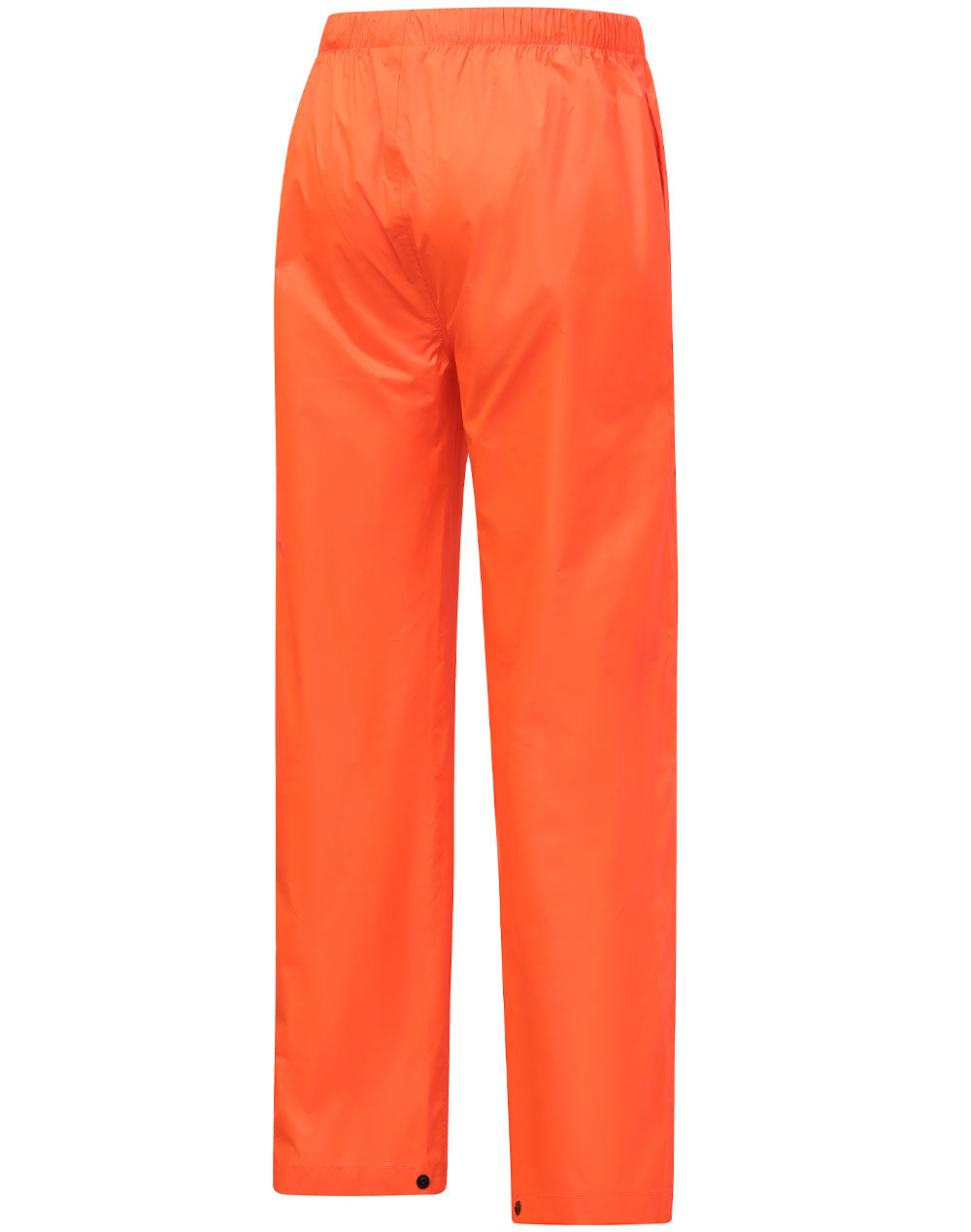 Light Weight Nylon Waterproof Rain Pants - Orange - Back