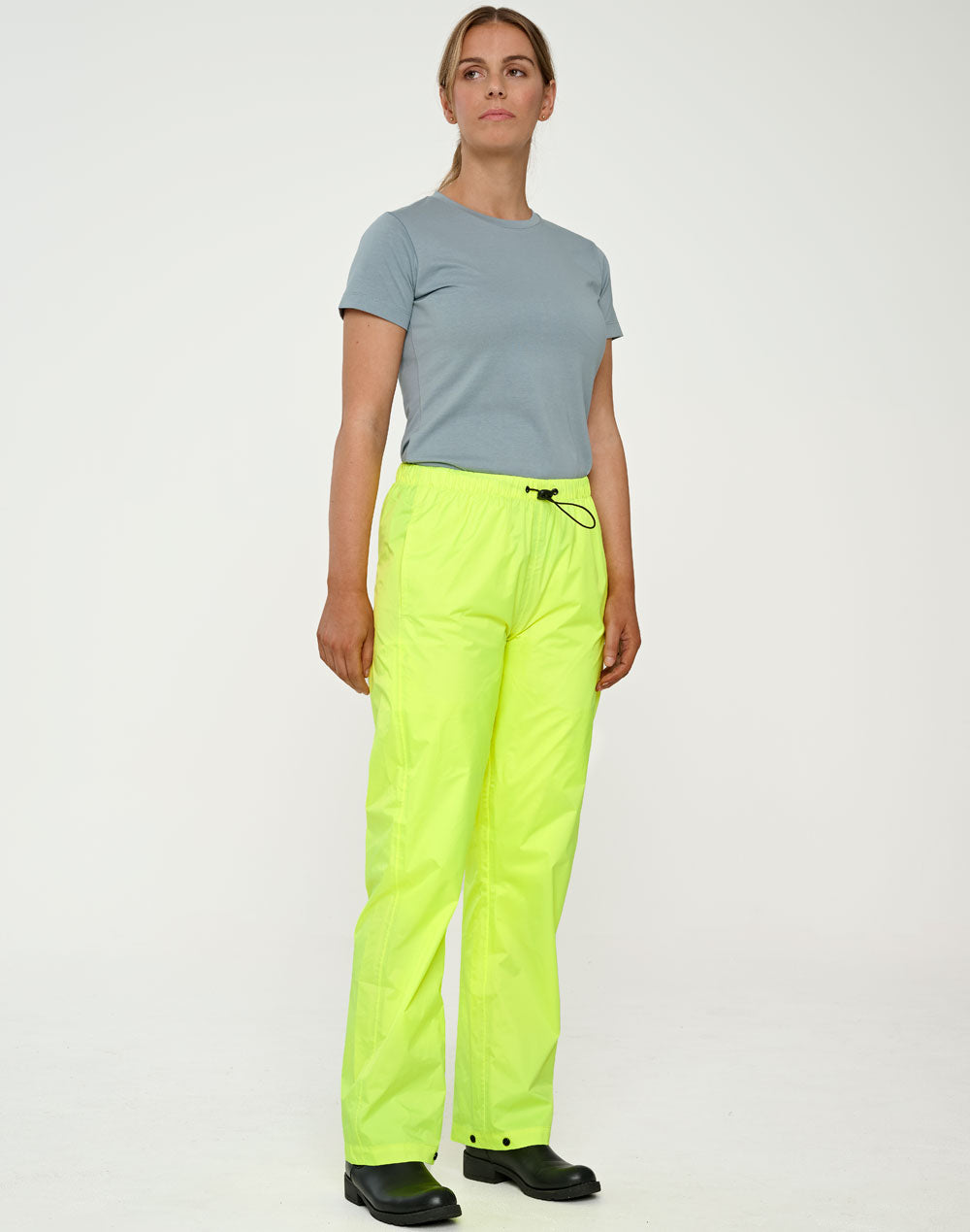 Light Weight Nylon Waterproof Rain Pants - Yellow - View
