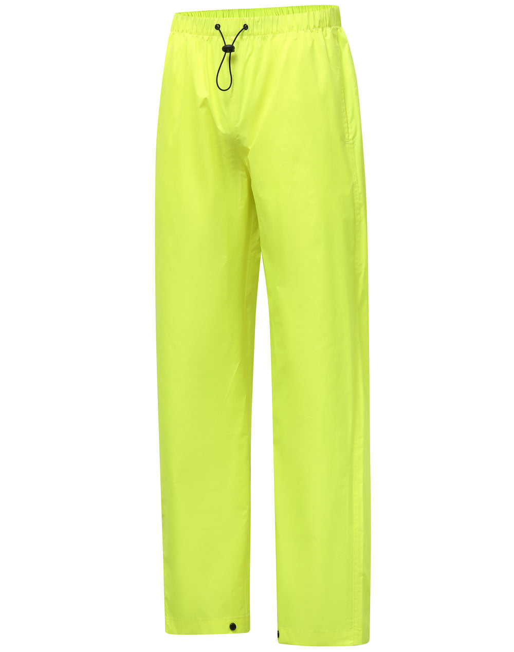 Light Weight Nylon Waterproof Rain Pants - Yellow - Front