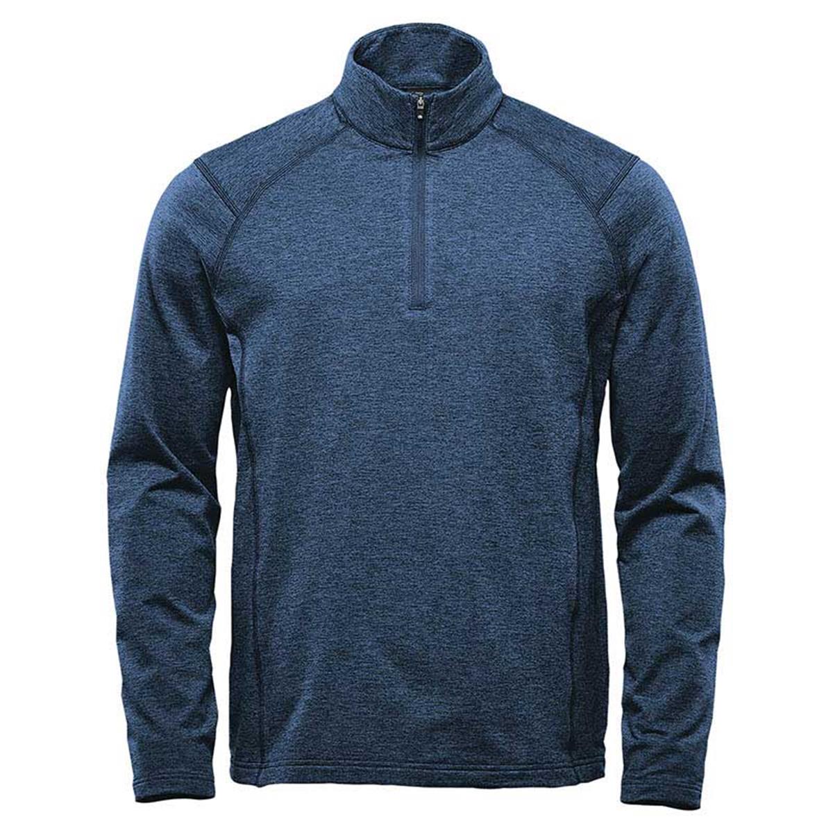 Men's Treeline Performance 1/4 Zip Pullover - Dk Navy Heather - Front