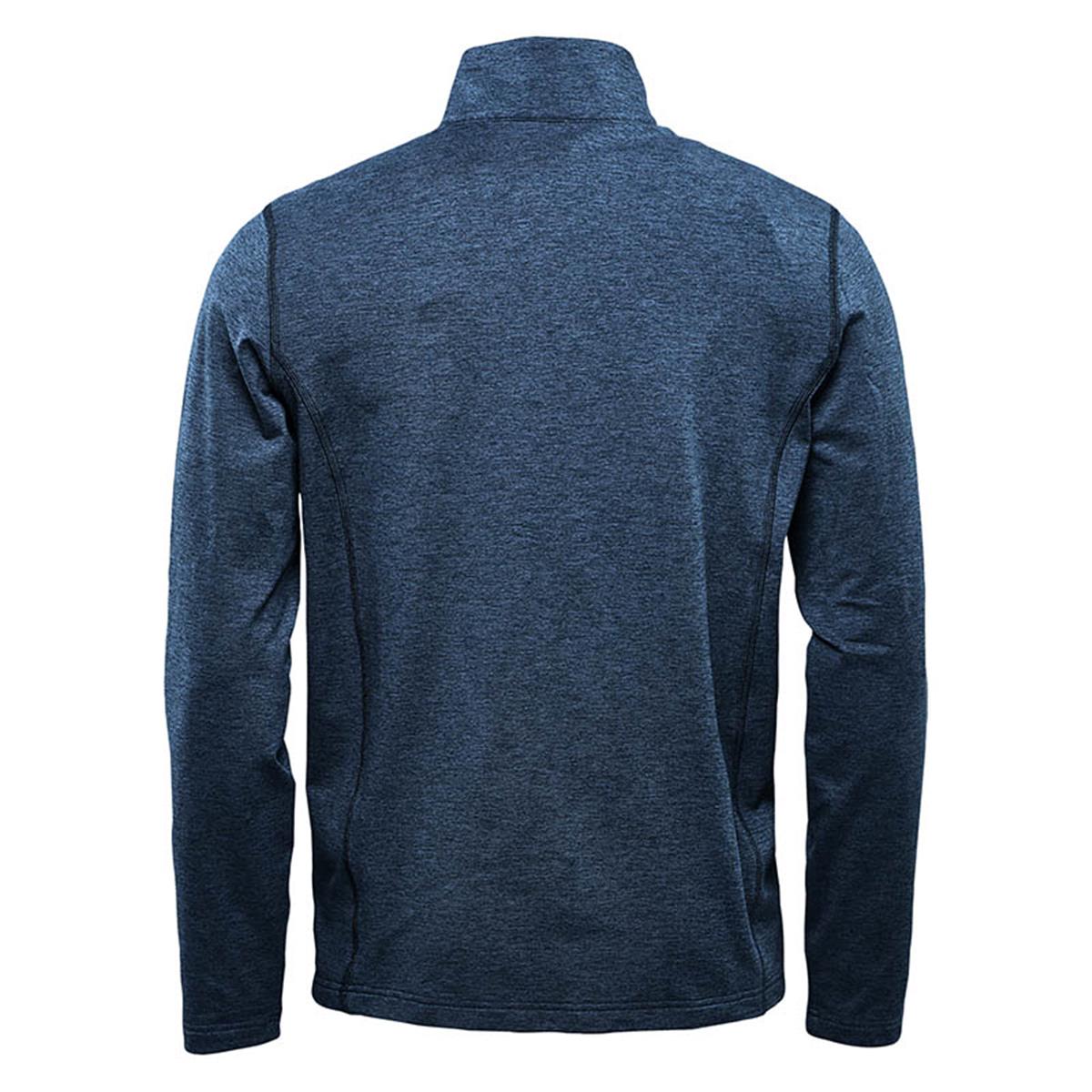 Men's Treeline Performance 1/4 Zip Pullover - Dk Navy Heather - Back