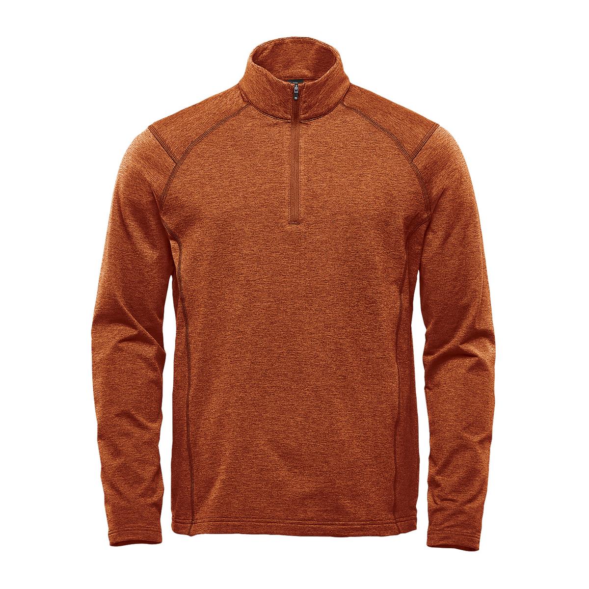 Men's Treeline Performance 1/4 Zip Pullover - Rust Heather - Front