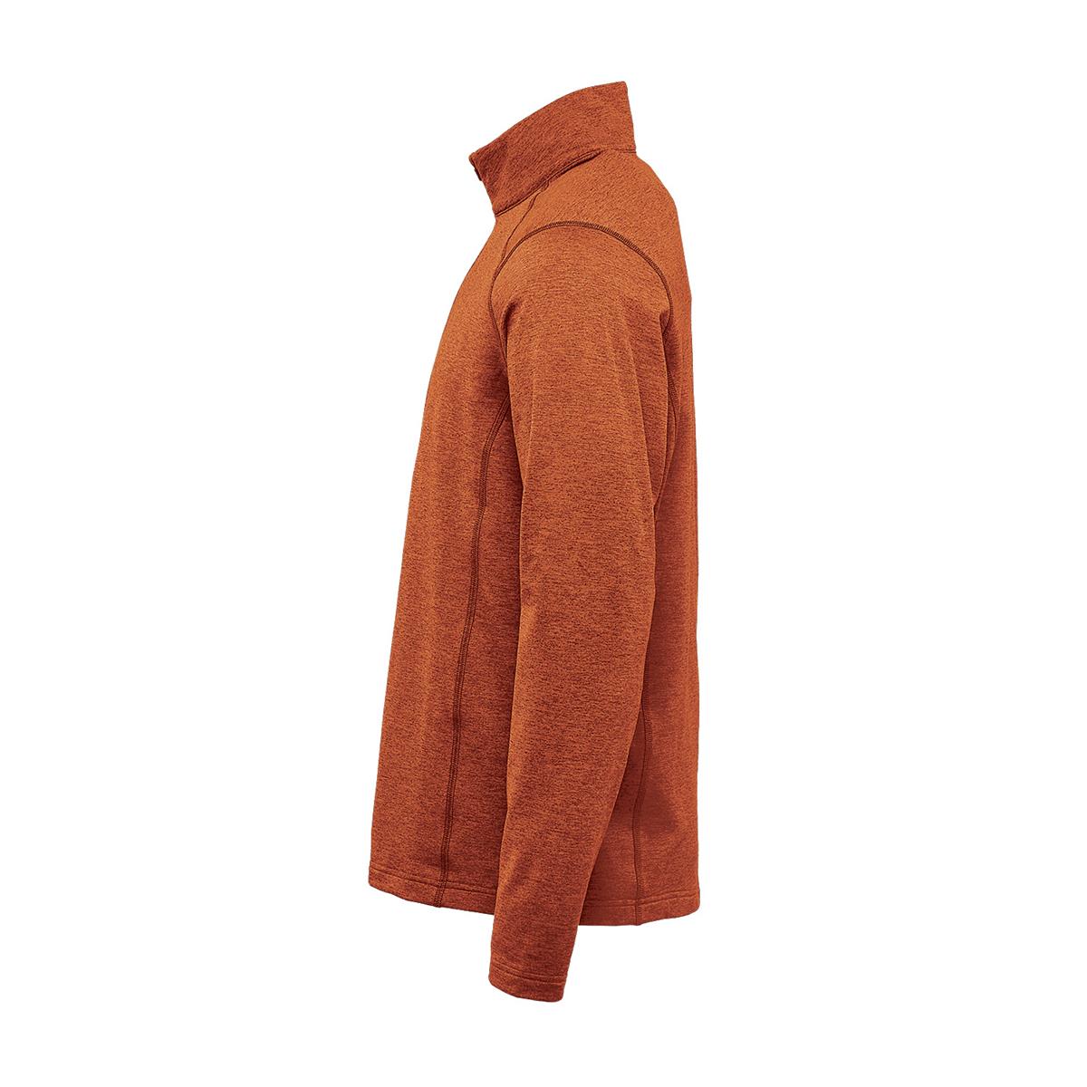 Men's Treeline Performance 1/4 Zip Pullover - Rust Heather - Back