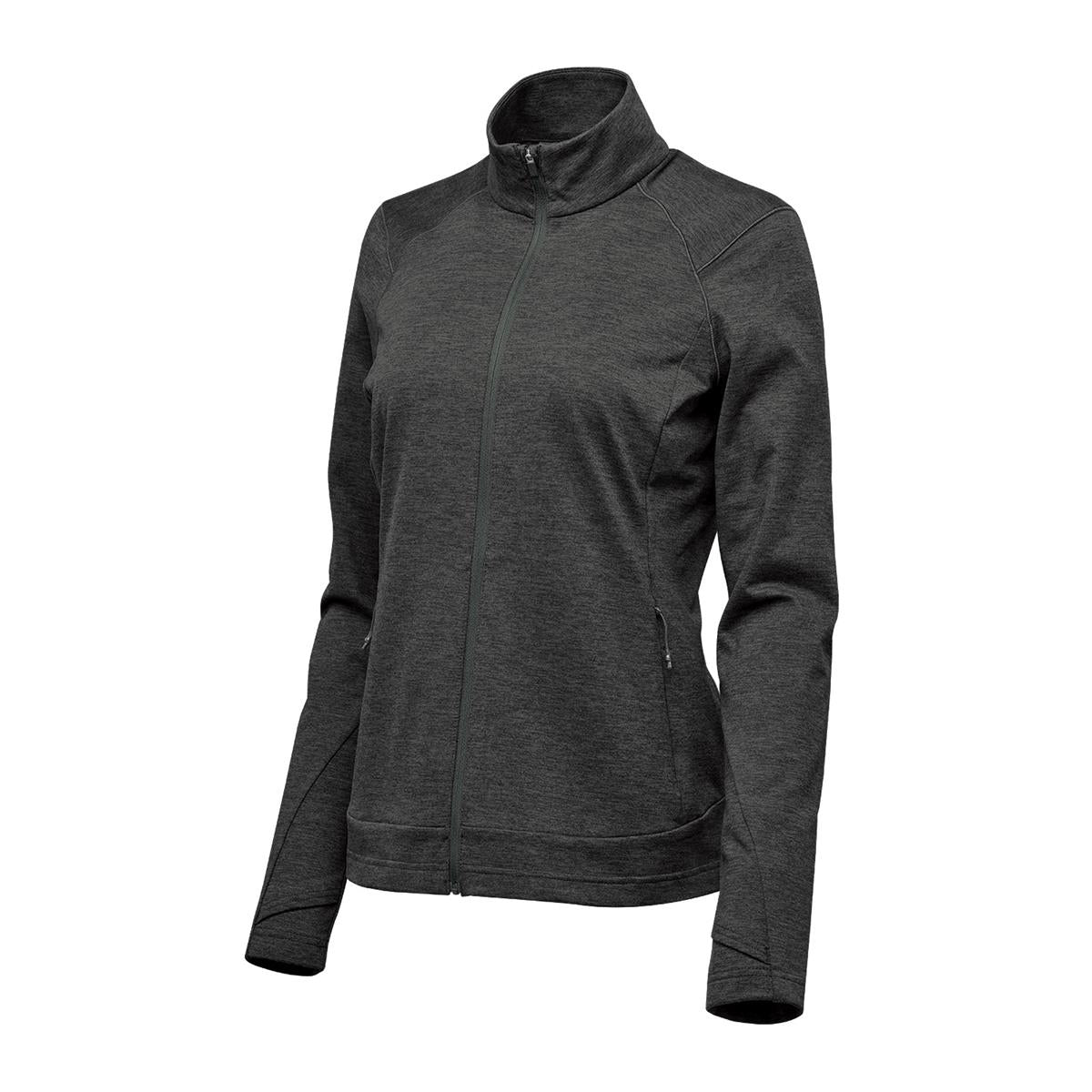 Women's Treeline Performance Jacket - Black Heather - Back