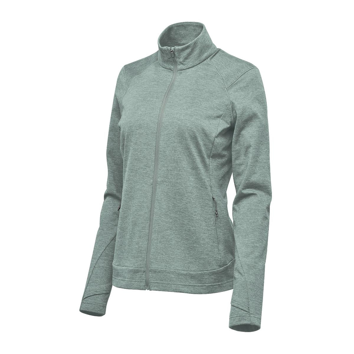Women's Treeline Performance Jacket - Ice Blue Heather - Back