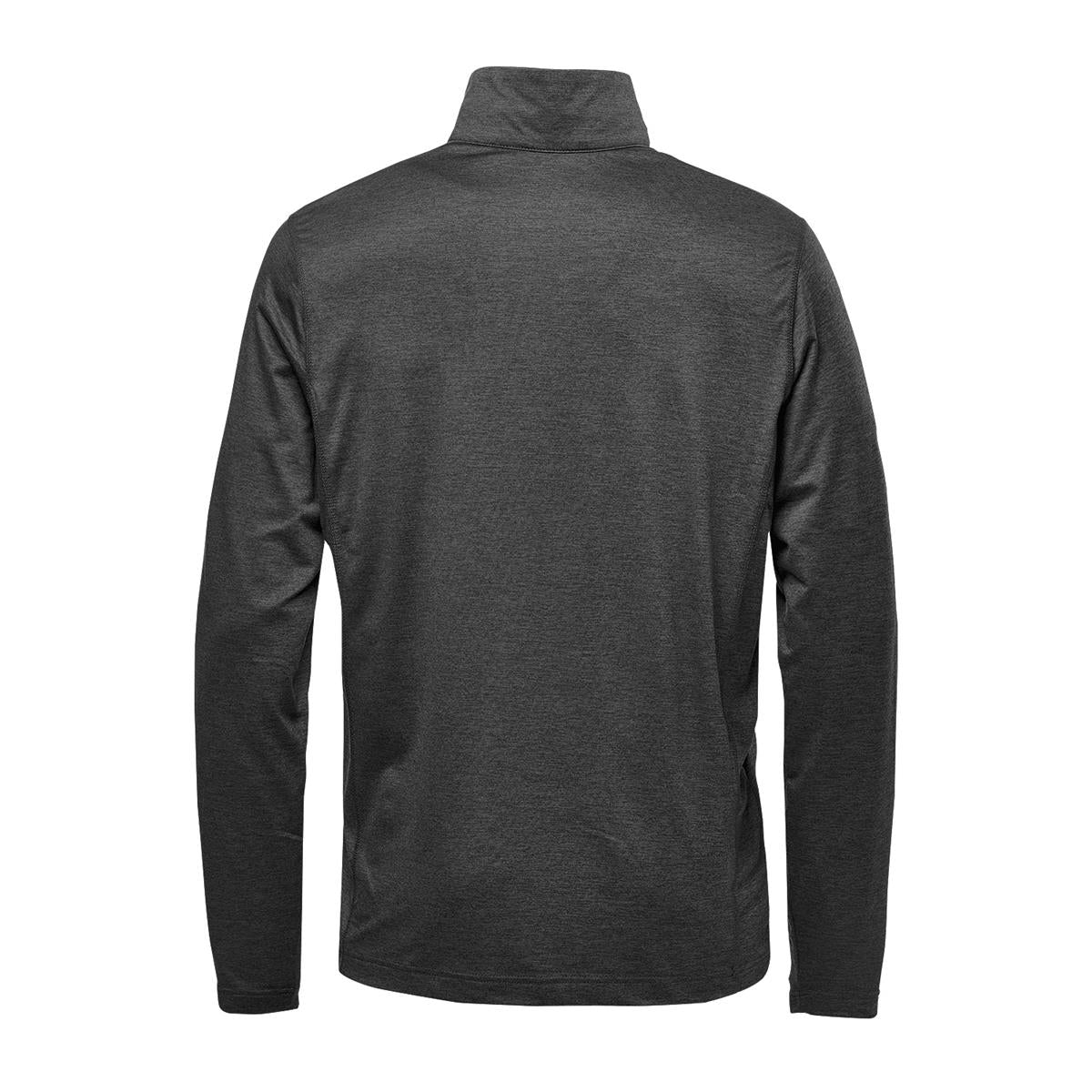 Men's Milano 1/4 Zip Pullover - Charcoal Heather - Back