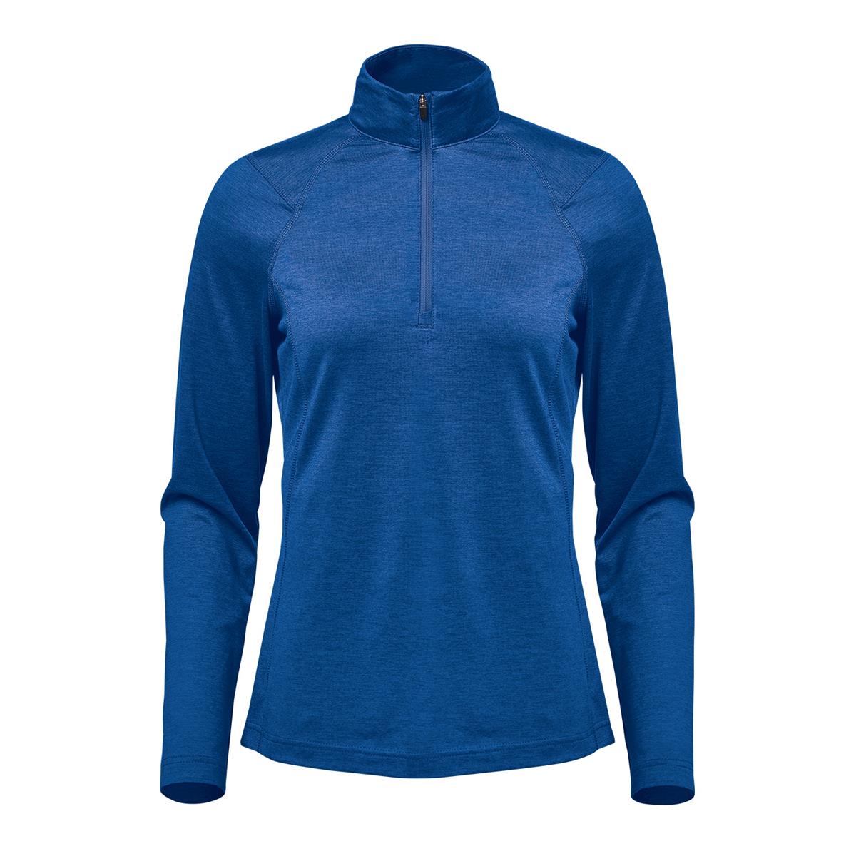 Women's Milano 1/4 Zip Pullover - Classic Blue Heather - Front