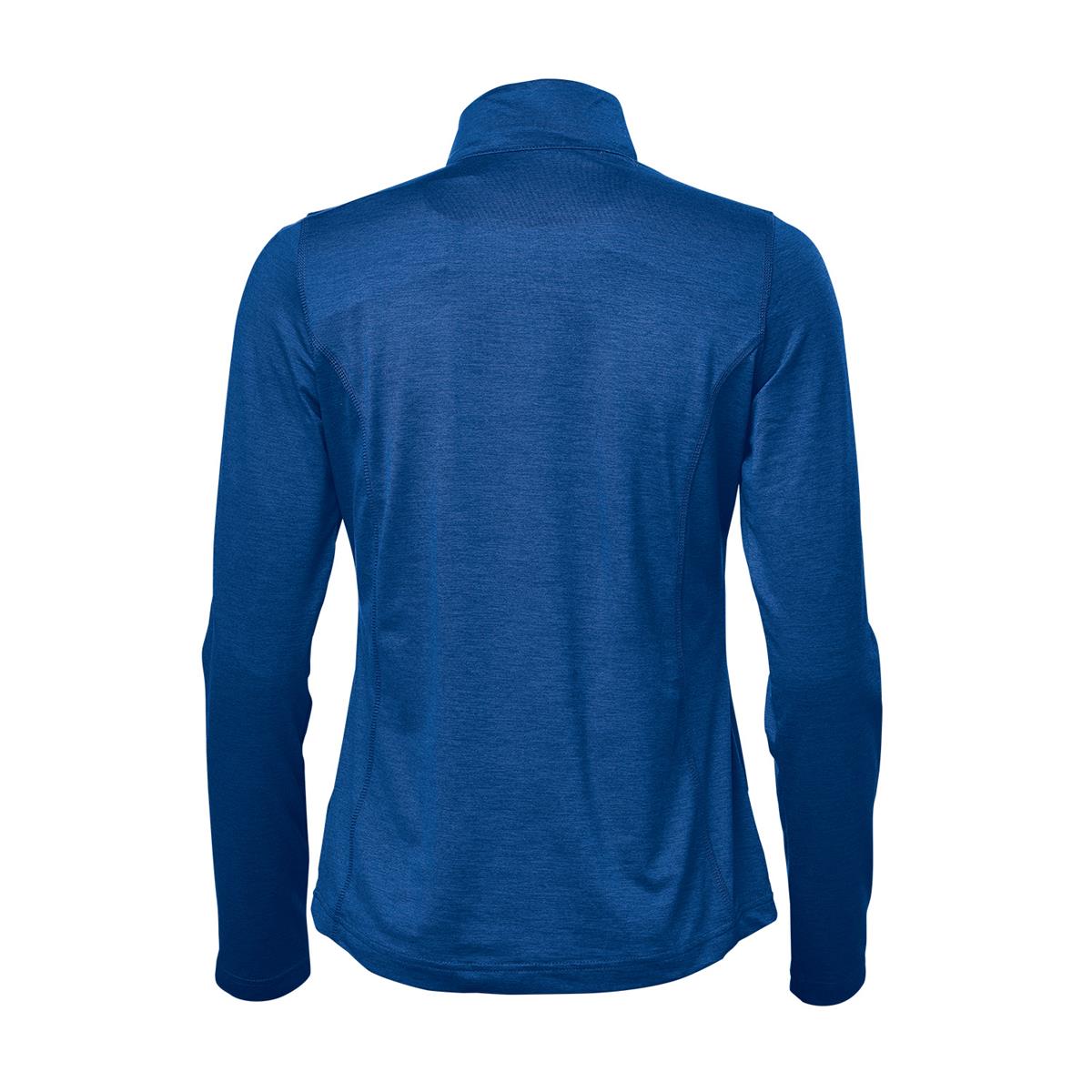 Women's Milano 1/4 Zip Pullover - Classic Blue Heather - Back