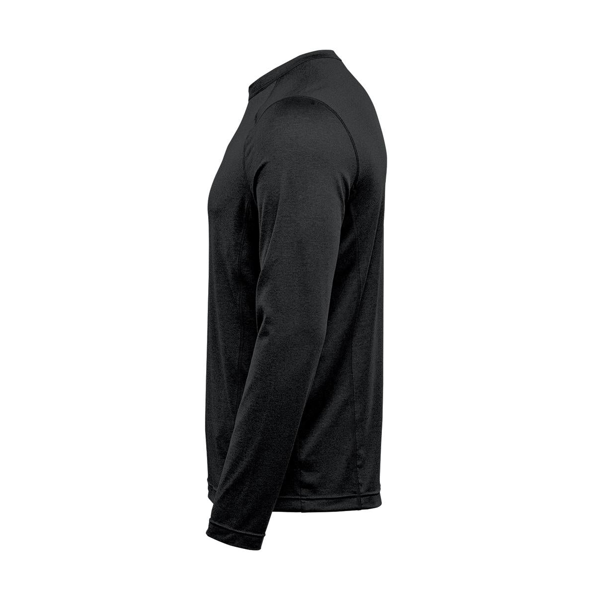 Men's Milano L/S Crew Neck - Black - Back