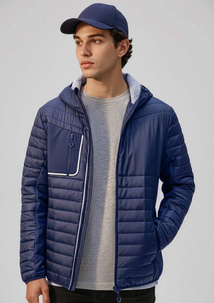 Patrol Unisex Jacket - Navy/Silver - Model
