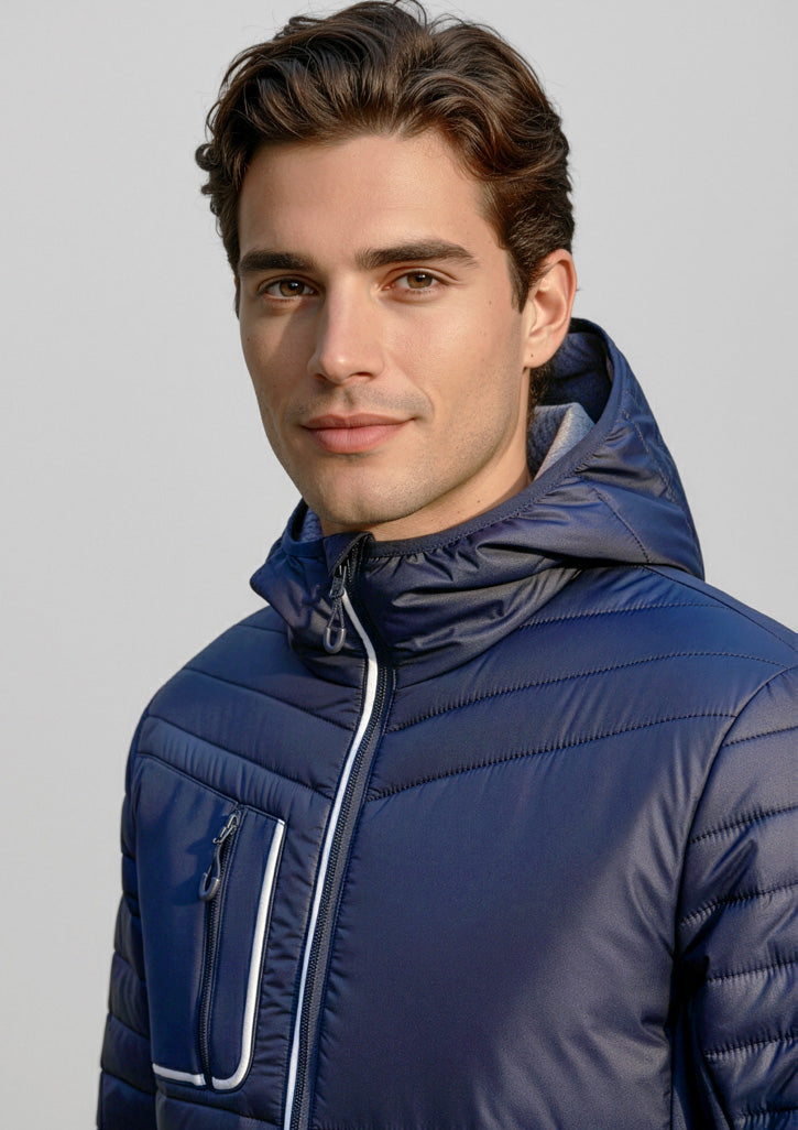 Patrol Unisex Jacket - Navy/Silver - Model
