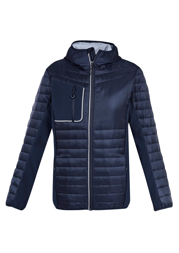 Patrol Unisex Jacket - Navy/Silver - Front